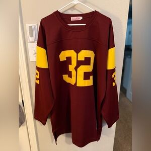 Mitchell & Ness Burgundy and Gold Jersey